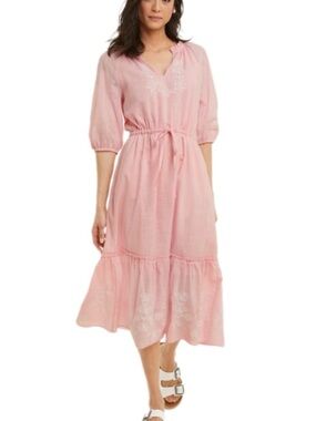 Draper James Pink Boho Midi Dress Size XS